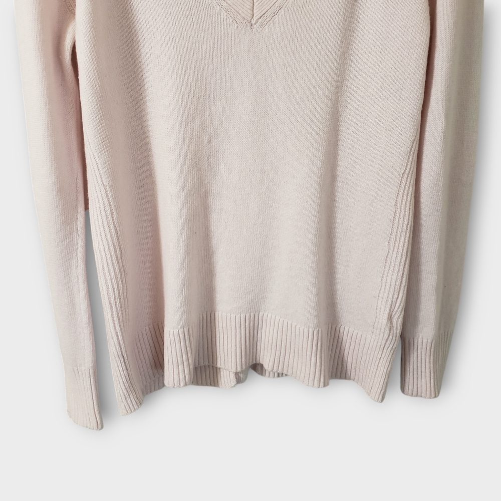 Banana Republic Womens Filpucci Button Back Sweater Medium Pink Wool Cashmere - Picture 4 of 13
